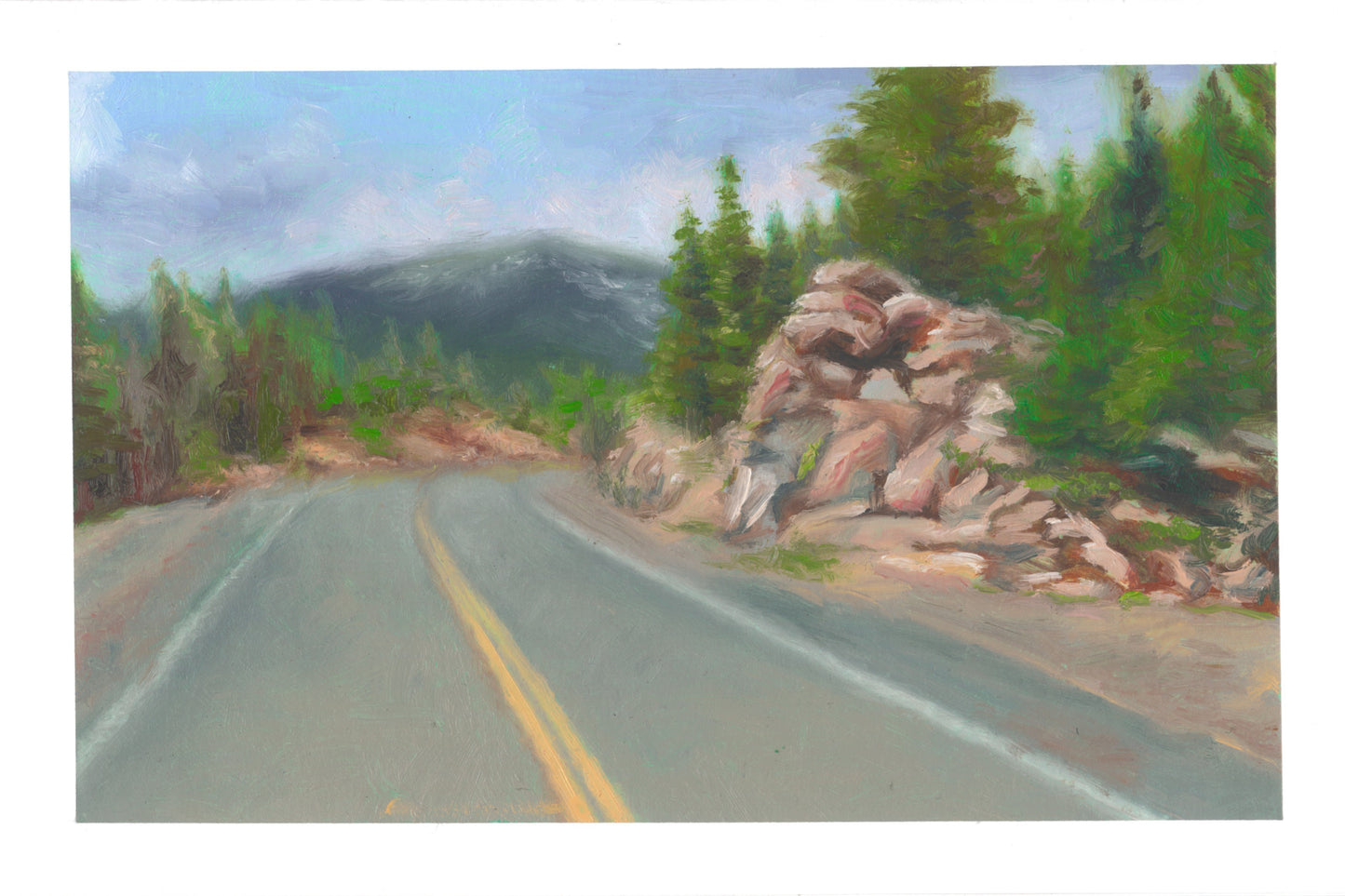"Nederland" Hand painted card