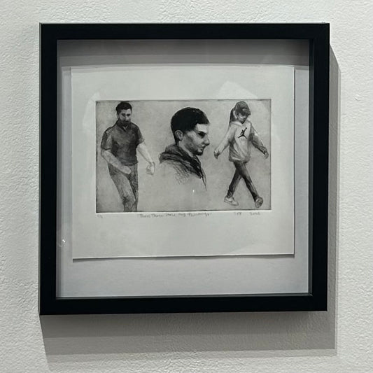 “These Three Stole My Paintings” (Framed)