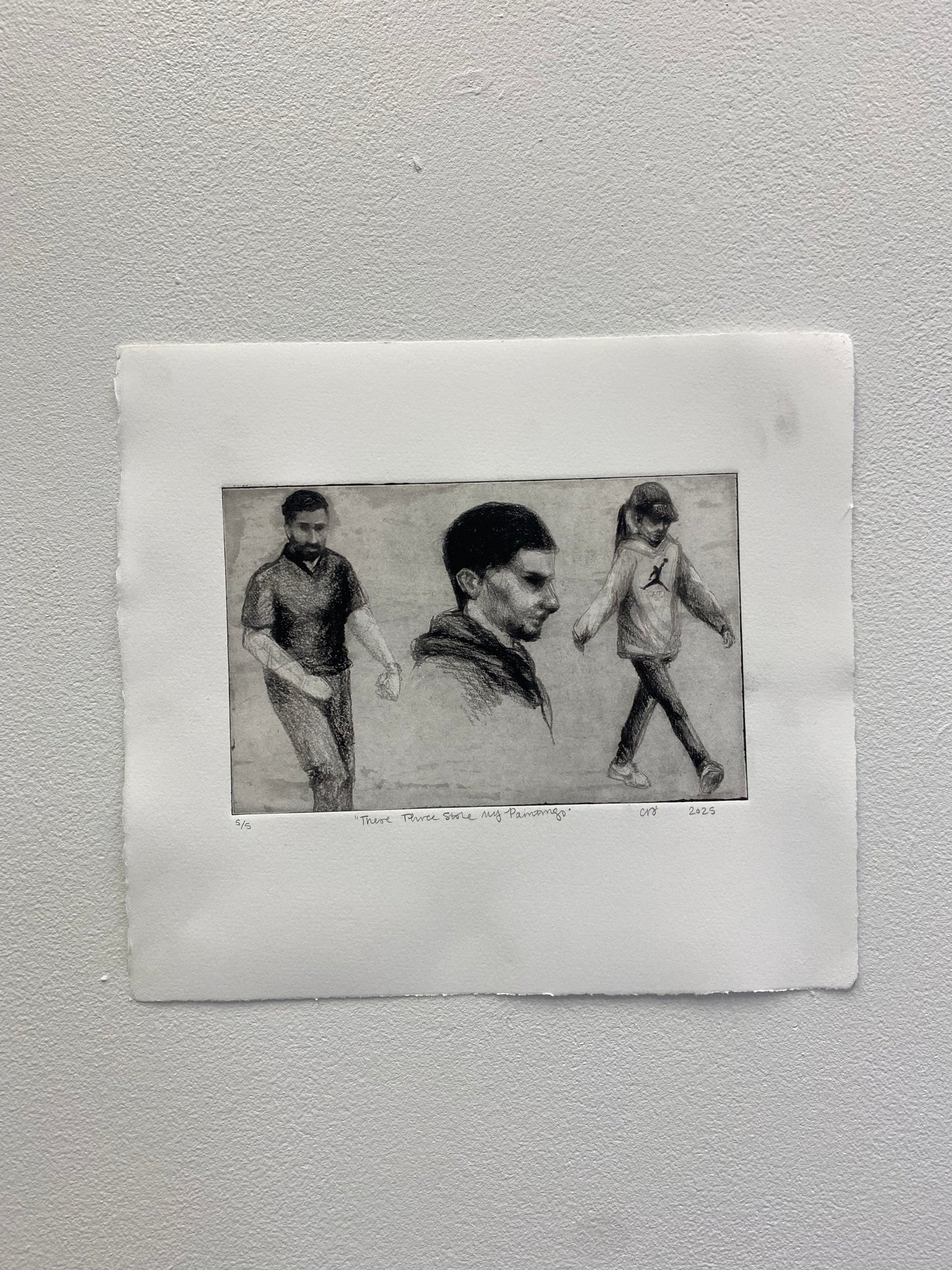 “These Three Stole My Paintings” (Unframed)
