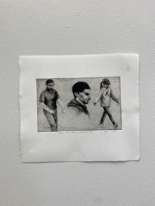 “These Three Stole My Paintings” (Unframed)